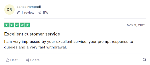 Source: https://www.trustpilot.com/users/618a3c9a1dbcc80012baf8d8 INFINOX user review